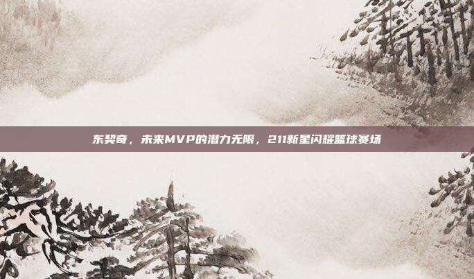 东契奇，未来MVP的潜力无限，211新星闪耀篮球赛场